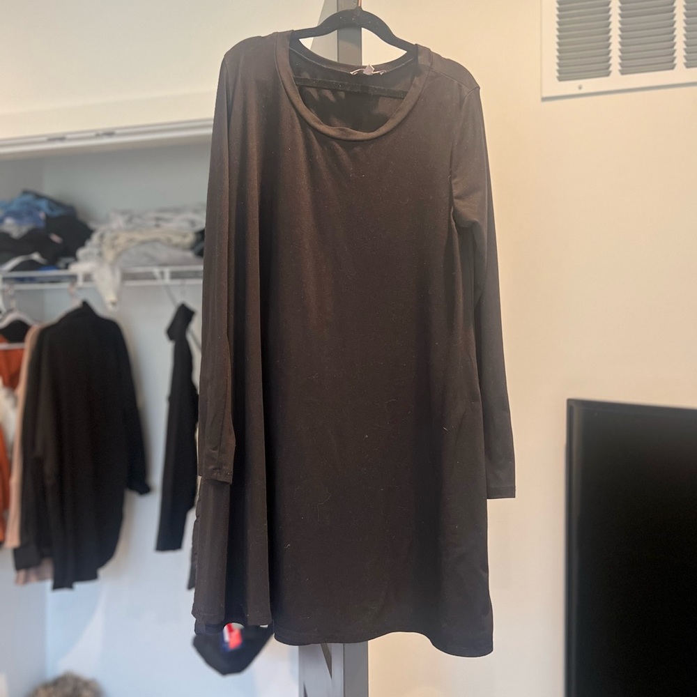 Longsleeve black dress- Charlotte Russe